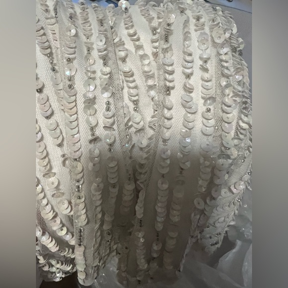 White Sequin Jumpsuit 18 - Picture 7 of 7